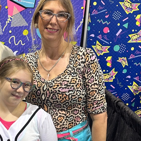 BCBGMaxazaria rainbow pastel sheer leopard‎ animal print top shirt - Picture 6 of 6